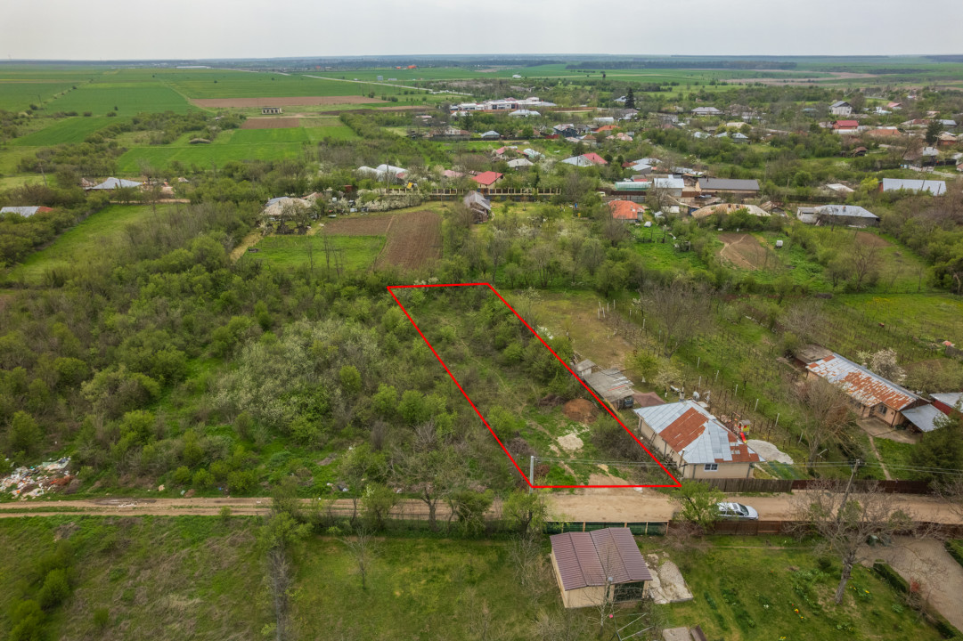 LETCA NOUA, TEREN CONSTRUCTII 1184 MP, FRONT 21 M !