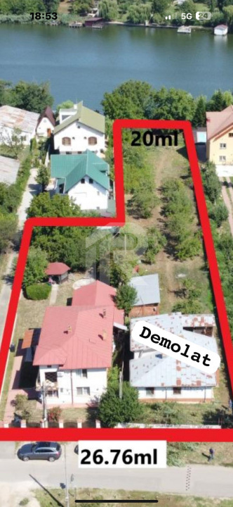 0% COMISION - Snagov, Teren cu deschidere la lac - Ponton - Locuinta P+1E 